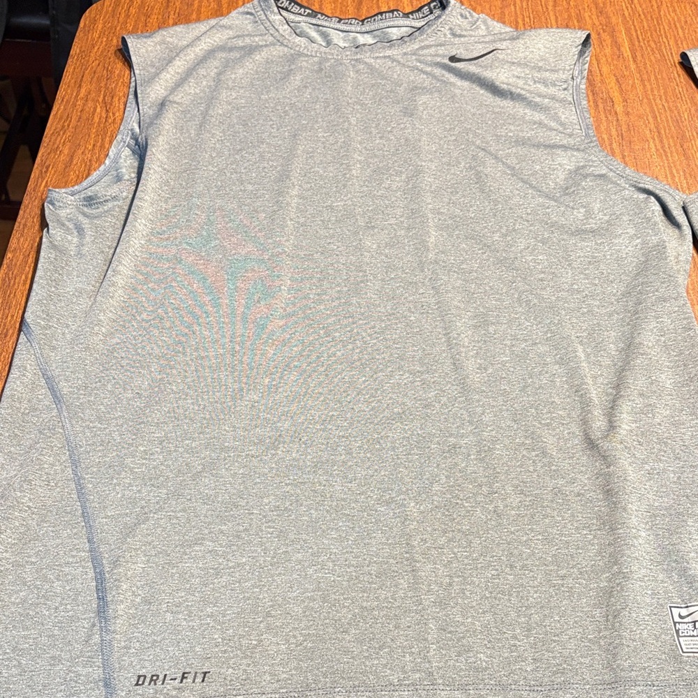Nike Men's Gray Dri-FIT Tank Top